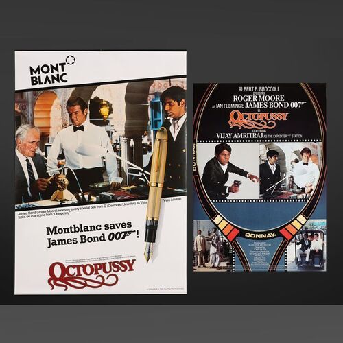 Lot #236 - JAMES BOND: OCTOPUSSY (1983) - Promotional Tie-In Posters for Donnay and Mont Blanc, 1983