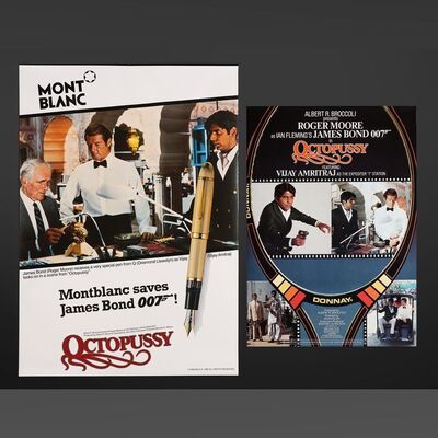 Lot #236 - JAMES BOND: OCTOPUSSY (1983) - Promotional Tie-In Posters for Donnay and Mont Blanc, 1983