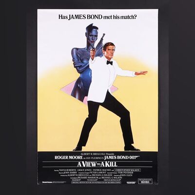 Lot #240 - JAMES BOND: A VIEW TO A KILL (1985) - British One-Sheet, 1985