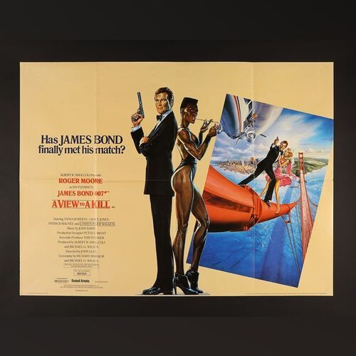 Lot #241 - JAMES BOND: A VIEW TO A KILL (1985) - UK Quad, 1985