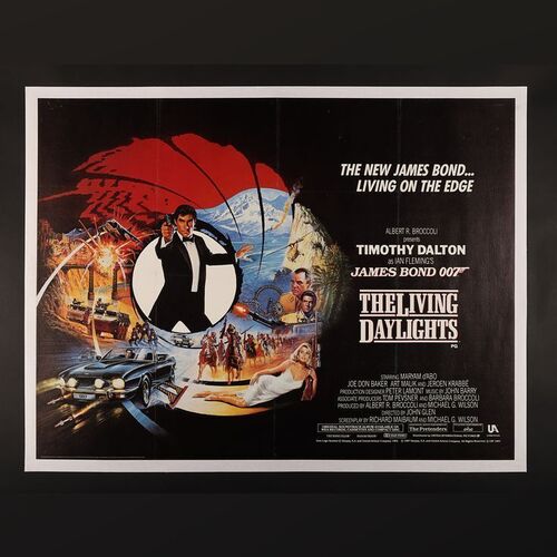 Lot #242 - JAMES BOND: THE LIVING DAYLIGHTS (1987) - UK Quad - Style A, 1987
