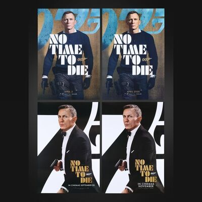 Lot #252 - JAMES BOND: NO TIME TO DIE (2021) - Four One-Sheets, 2020 and 2021