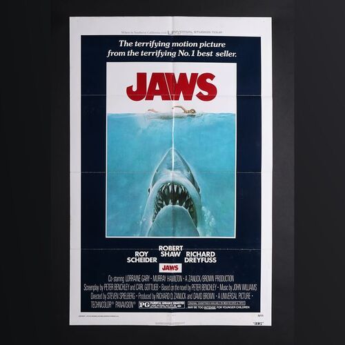 Lot #255 - JAWS (1975) - US One-Sheet, 1975