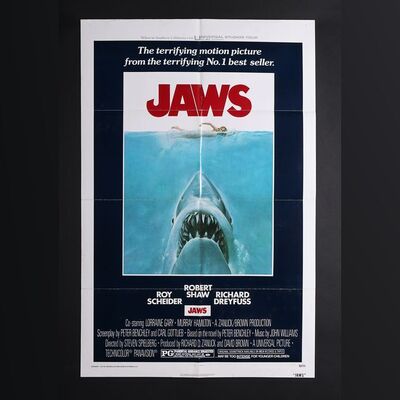 Lot #255 - JAWS (1975) - US One-Sheet, 1975