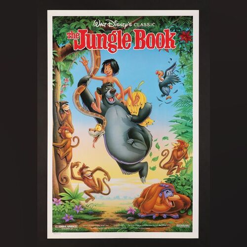 Lot #261 - THE JUNGLE BOOK (1967) - US One-Sheet, 1990