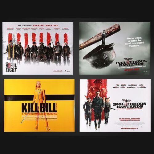 Lot #264 - KILL BILL: VOLUME 1 (2003), INGLOURIOUS BASTERDS (2009), THE HATEFUL EIGHT (2015) - Four UK Quads, 2003-2015