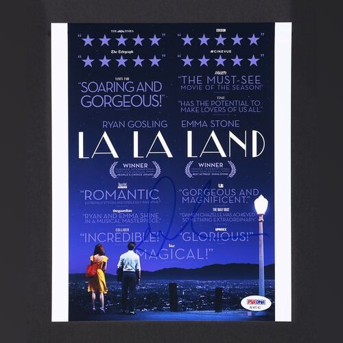 Lot #266 - LA LA LAND (2016) - Damien Chazelle Autographed Mini Poster