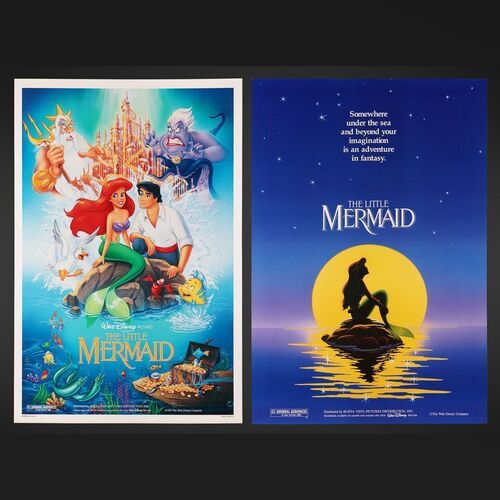 Lot #272 - LITTLE MERMAID, THE (1989) - Two US One-Sheets, 1989