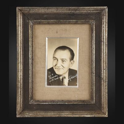 Lot #288 - METROPOLIS (1927) - FRITZ LANG - Framed Fritz Lang Autographed Still