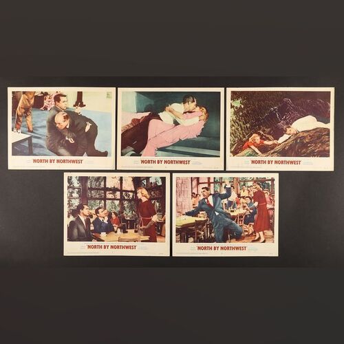 Lot #299 - NORTH BY NORTHWEST (1959) - Five US Lobby Cards, 1959
