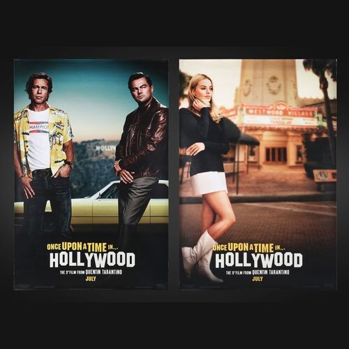 Lot #301 - ONCE UPON A TIME IN HOLLYWOOD (2019) - Set of Two US Character Bus Stop Posters, 2019