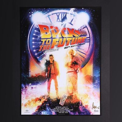 Lot #303 - BACK TO THE FUTURE (1985) - Paul Shipper Collection: Signed and Hand-Annotated Artist Proof Print by Paul Shipper, 2015
