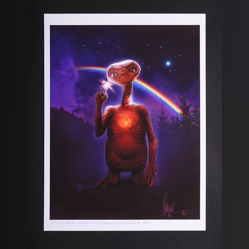 Lot #306 - E.T. THE EXTRA TERRESTRIAL (1982) - Paul Shipper Collection: Signed, Titled and Hand-Annotated Artist Proof Print by Paul Shipper, 2017