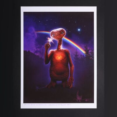 Lot #306 - E.T. THE EXTRA TERRESTRIAL (1982) - Paul Shipper Collection: Signed, Titled and Hand-Annotated Artist Proof Print by Paul Shipper, 2017