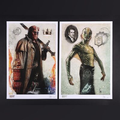 Lot #307 - HELLBOY (2004) - Paul Shipper Collection: Two Signed and Hand-Annotated Artist Proof Prints by Paul Shipper, 2014