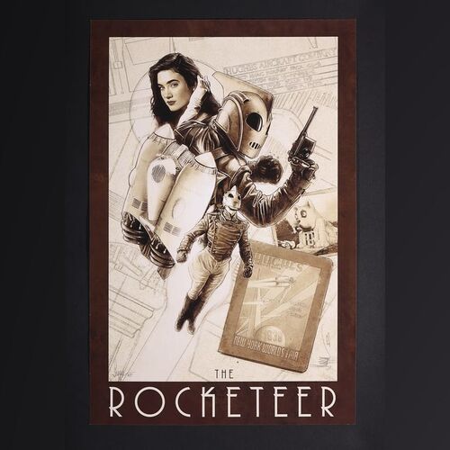 Lot #311 - THE ROCKETEER (1991) - Paul Shipper Collection: Signed and Hand-Annotated Artist Proof Print by Paul Shipper, 2013