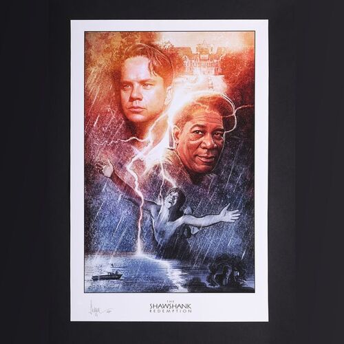 Lot #312 - THE SHAWSHANK REDEMPTION (1994) - Paul Shipper Collection: Signed and Hand-Annotated Artist Proof Print by Paul Shipper, 2014