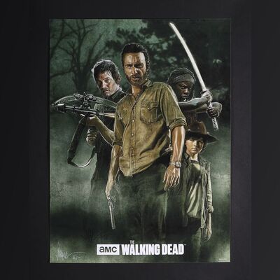 Lot #319 - WALKING DEAD, THE (2010 - 2022) - Paul Shipper Collection: Signed and Hand-Annotated Artist Proof Print by Paul Shipper, 2013