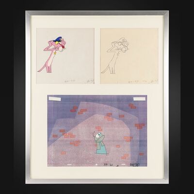 Lot #321 - THE PINK PANTHER SHOW (1969 - 2011) - Two Original Animation Cels and Pencil Drawing, 1993