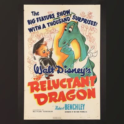 Lot #334 - THE RELUCTANT DRAGON (1941) - US One-Sheet, 1941