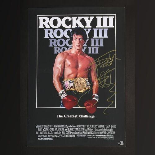 Lot #340 - ROCKY III (1982) - Sylvester Stallone Autographed Poster