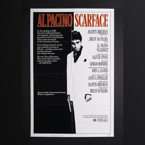 Lot #343 - SCARFACE (1983) - US One-Sheet, 1983