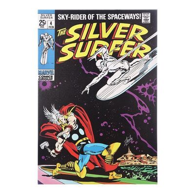 Lot #345 - SILVER SURFER COMIC COVER (2013) - Limited Edition Print Autographed by Stan Lee, 2013