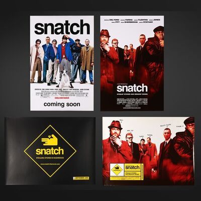 Lot #349 - SNATCH (2000) - Two UK Quads and Two One-Sheets, 2000
