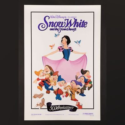 Lot #352 - SNOW WHITE AND THE SEVEN DWARFS (1937) - 50th Anniversary US One-Sheet, 1987