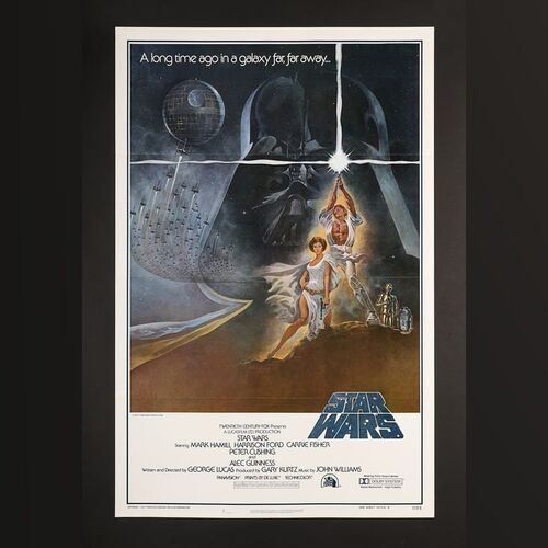 Lot #362 - STAR WARS: A NEW HOPE (1977) - US One-Sheet - Style A First Printing, 1977