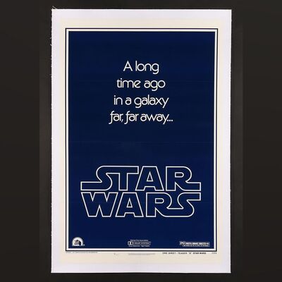 Lot #363 - STAR WARS: A NEW HOPE (1977) - US Style B Teaser One-Sheet , 1977