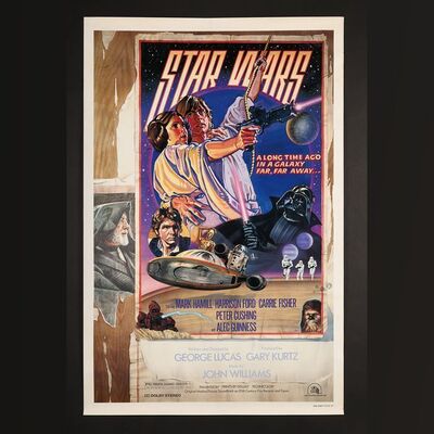 Lot #364 - STAR WARS: A NEW HOPE (1977) - US Style D One-Sheet - Alternative Font, 1978