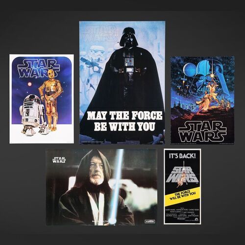 Lot #372 - STAR WARS: A NEW HOPE (1977) - Four Promotional and Marketing Posters and Australian Daybill, 1977 and 1982