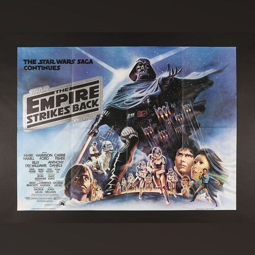 Lot #383 - STAR WARS: THE EMPIRE STRIKES BACK (1980) - UK Quad and Press Book, 1980