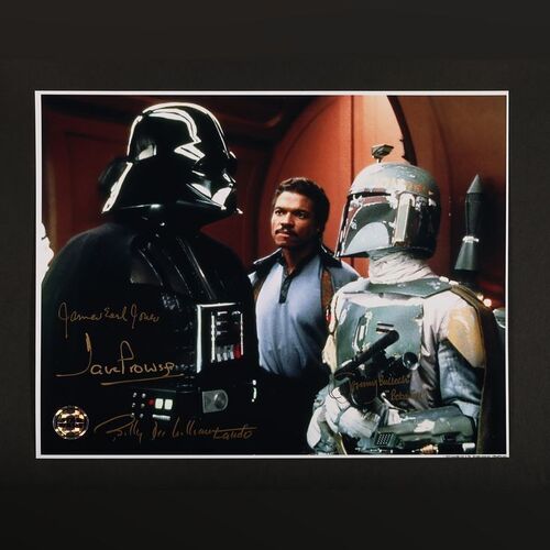 Lot #387 - STAR WARS: THE EMPIRE STRIKES BACK (1980) - James Earl Jones, Billy Dee Williams, Dave Prowse and Jeremy Bulloch Autographed Publicity Photograph