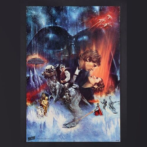 Lot #394 - STAR WARS: THE EMPIRE STRIKES BACK (1980) - UK Scandecor "Gone With the Wind" Style Poster, 1980