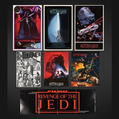 Lot #399 - STAR WARS: RETURN OF THE JEDI (1983) - Five Promotional and Marketing Posters and "Revenge of The Jedi" Advertising Supplement, 1983