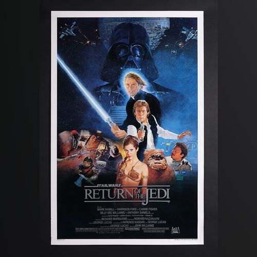STAR WARS RETURN OF THE JEDI ポスター 1983年 1983 Star Wars Episode VI Return Of The Jedi Movie Poster Print