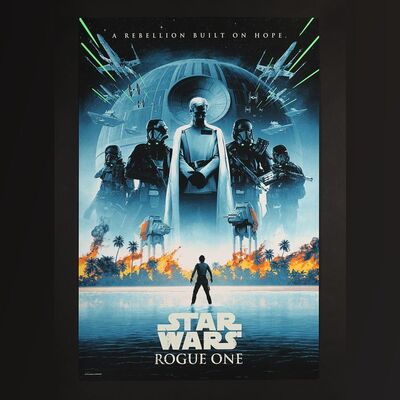 Lot #410 - STAR WARS: ROGUE ONE (2016) - Hand-Numbered Limited Edition Acme Archives and Bottleneck Gallery Print by Matt Ferguson, 2021