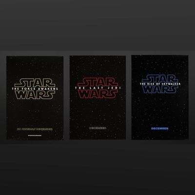 Lot #411 - STAR WARS: SEQUEL TRILOGY (2015-2019) - Three Advance One-Sheets, 2015-2019