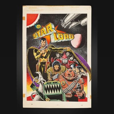 Lot #414 - STARLORD ANNUALS (1979-81) - Starlord Annual 1981 Original Cover Artwork