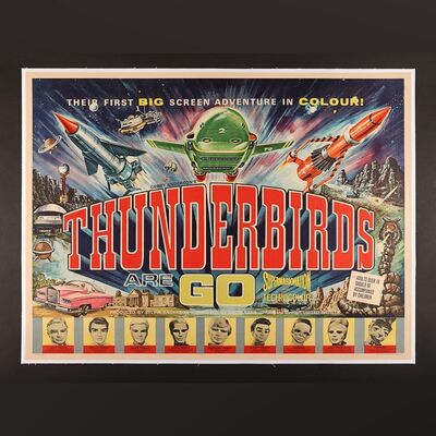 Lot #429 - THUNDERBIRDS ARE GO (1966) - UK Quad - Style A, 1966