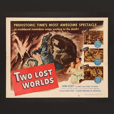 Lot #436 - TWO LOST WORLDS (1951) - US Half-Sheet, 1951