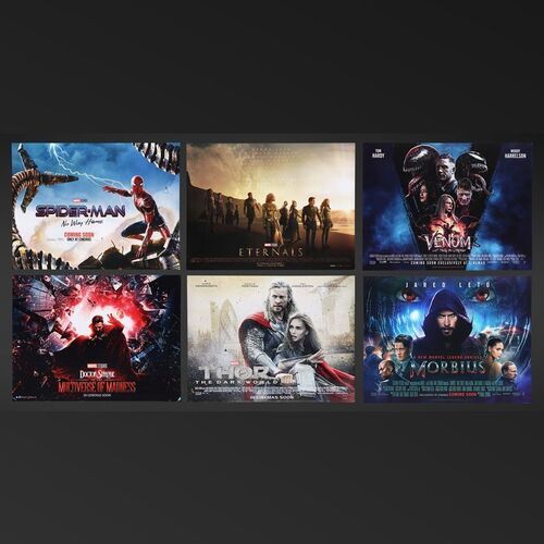 Lot #439 - VARIOUS MARVEL PRODUCTIONS (2013-2022) - Six UK Quads, 2013-2022