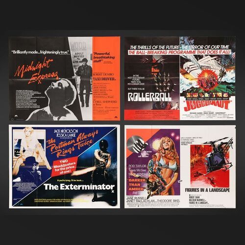 Lot #440 - VARIOUS PRODUCTIONS - Four Double-Bill UK Quads, 1970 - 1981
