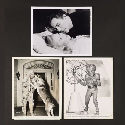 Lot #441 - VARIOUS PRODUCTIONS (1942-1968) - Three Vintage Black-and-white Horror and Sci-fi Stills, 1942 - 1968