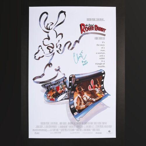 Lot #448 - WHO FRAMED ROGER RABBIT (1988) - Charles Fleischer Autographed Poster