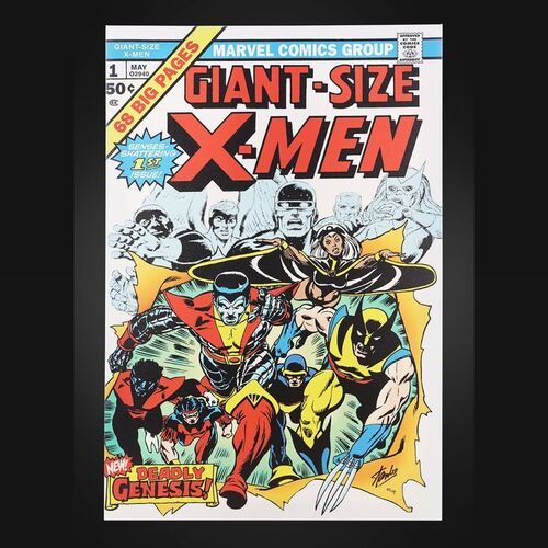 Lot #455 - X-MEN COMIC COVER (2013) - Limited Edition Print Autographed by Stan Lee, 2013