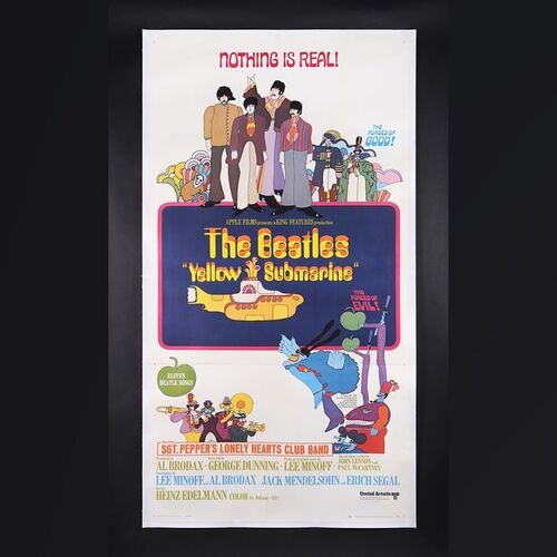Lot #456 - YELLOW SUBMARINE (1968) - US Three-Sheet, 1968