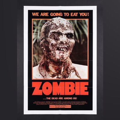 Lot #458 - ZOMBIE (AKA ZOMBIE FLESH EATERS), 1979 - US One-Sheet, 1980